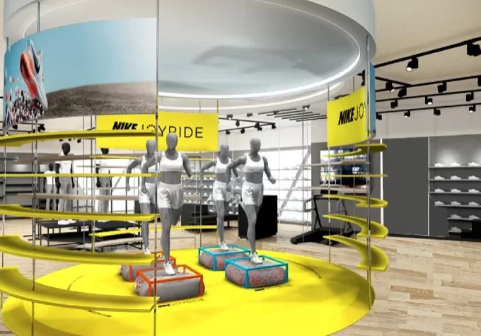 NIKE JoyRide Campaign 3D Render perspective